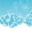 Back flowers vector image