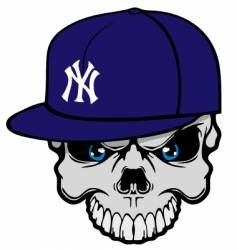 Yank skully vector image