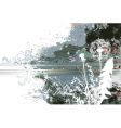 Spring meadows dirty background vector image