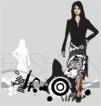 Catwalk model vector image