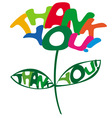 Thank you card vector image