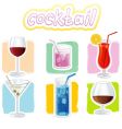 Cocktails icon vector image