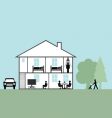 Residential home vector image