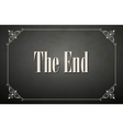 Movie ending vector image