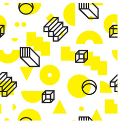 Seamless pattern with cartoon decorative elements Vector Image