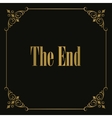 Movie ending vector image