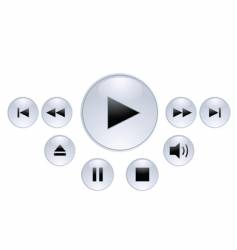 Panel for media player vector image