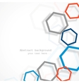 Background with hexagons vector image