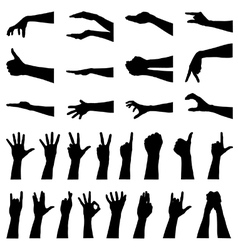 Hand gestures vector image