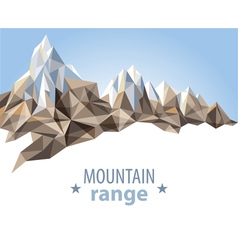 Mountain range vector image