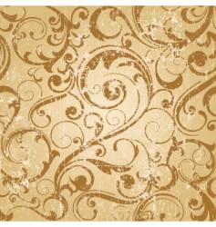 Grunge antique wallpaper tile vector image