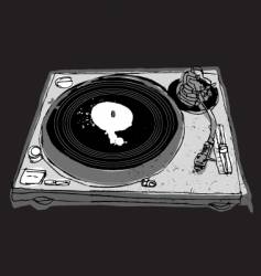 Turntable vector image