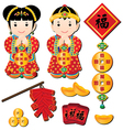 Chinese new year collection vector image