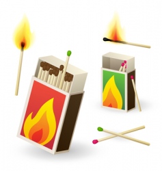 Matchboxes vector image