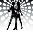 Dance floor lights vector image