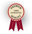 Premium quality labels with retro vintage design vector image