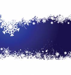 Grunge snowflakes vector image
