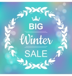 Big Winter Sale Banner vector image