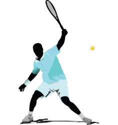 Tennis player vector image