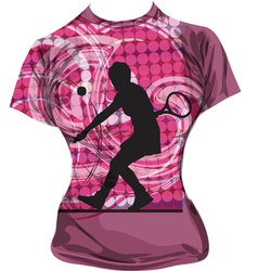 Tennis T-shirt vector image