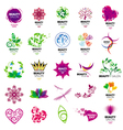 Collection of logos for beauty salons vector image