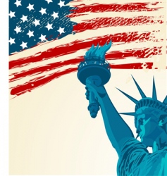 Statue of liberty vector image