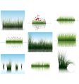 Grass on water vector image