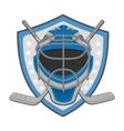 Ice hockey labels badges vector image
