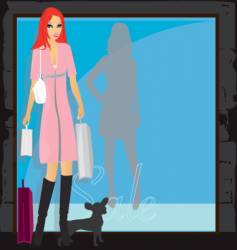 Shopping vector image