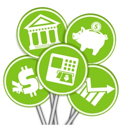 Financial business icon vector image
