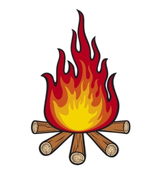 Campfire vector image
