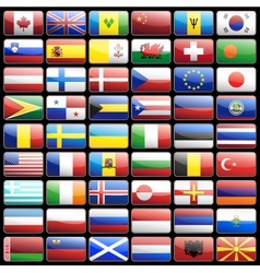 Flag icons vector image