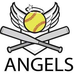 Angels baseball logo vector image