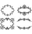 Vintage frame set vector image