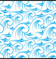 Water wave seamless pattern vector image