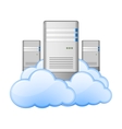Servers and Clouds vector image