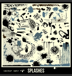 Splashes vector image