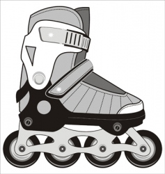 Sports roller skates vector image