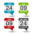 Vector calendar icon vector image