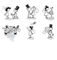 Wedding and newly married vector image
