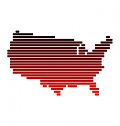 Map of USA vector image