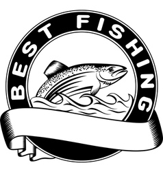 Best fishing vector image