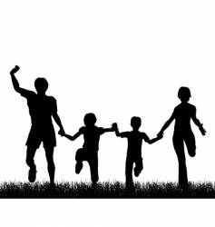 Family fun vector image