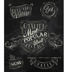 Heraldry chalk premium vector image