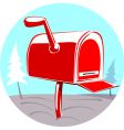 Post box vector image
