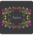 Vintage card design for greeting card vector image