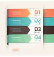 Modern arrow origami style options banner vector image