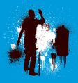 Spray guy stenciled vector image