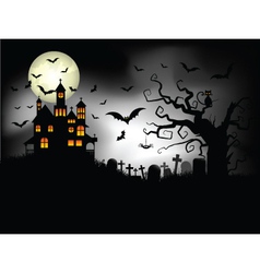 Halloween background vector image