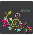 Vintage card design for greeting card vector image